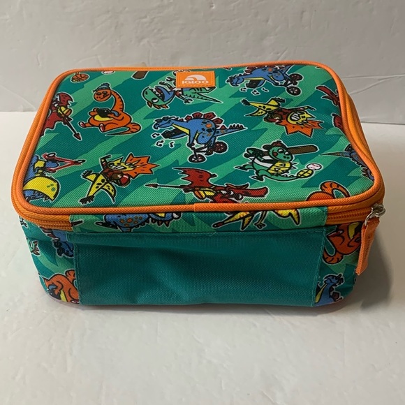 Igloo Insulated Cooler Bag Horizontal Dinosaur Graphic Teal NWT - Picture 12 of 12